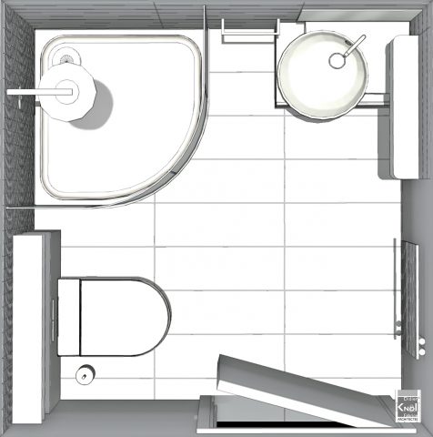 Plan petite salle de bains