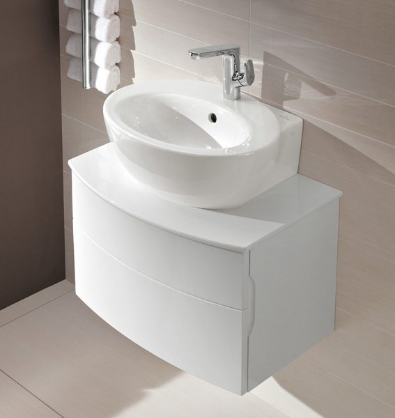 Mobilier de salle de bains gain de place AVEO NEW GENERATION de Villeroy & Boch