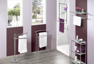 Porte-serviettes pour salle de bains OVALYS d'Allibert