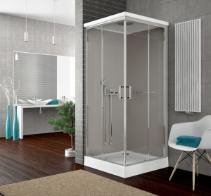 Cabine de douche simple pour salle de bains NEW CITY de Leda