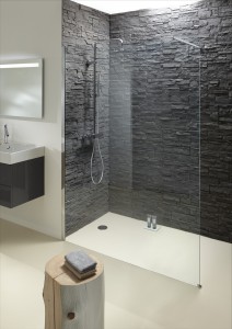 Paroi de douche écran fixe pour douche ouverte CONTRA de Jacob Delafon salle de bains