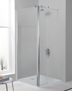 Paroi de douche écran fixe pour douche ouverte PRESTIGE de Leda salle de bains