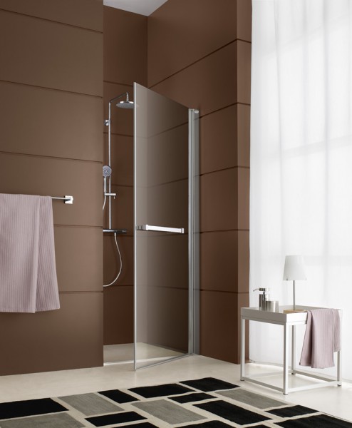 Paroi de douche pivotante pour salle de bains DJANGO de Leda