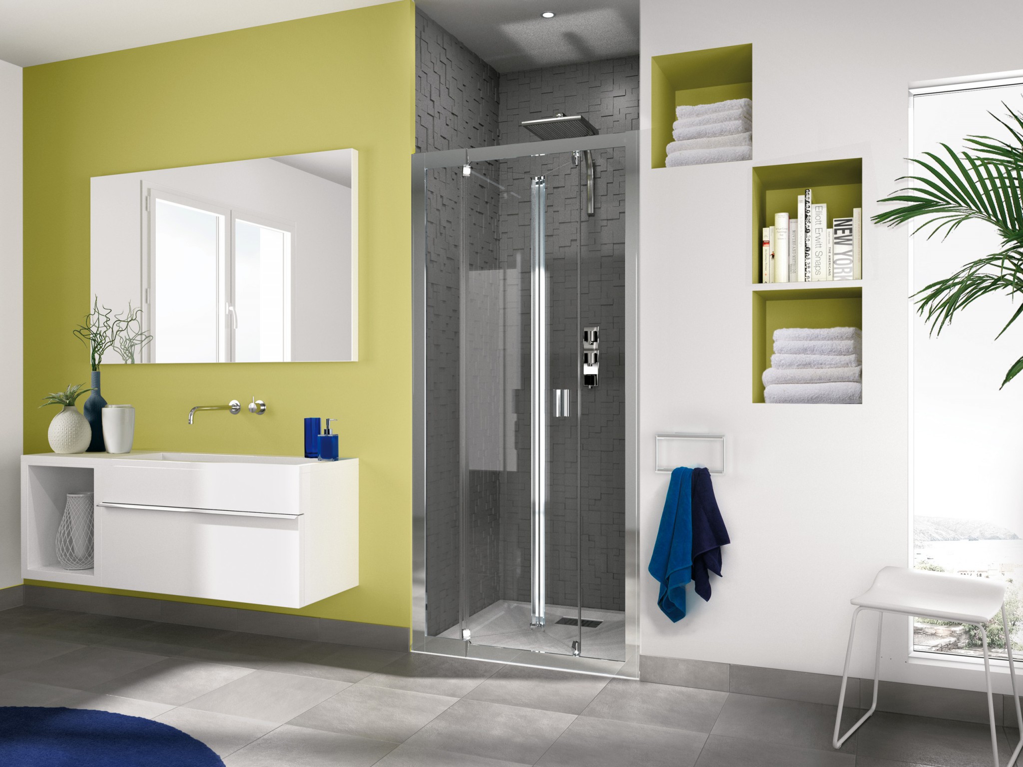 Fiche produit Paroi de douche à porte pliante salledebains.fr