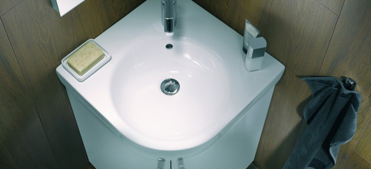 Lavabo d'angle salle de bains PRIMA STYLE Allia | Salledebains.fr