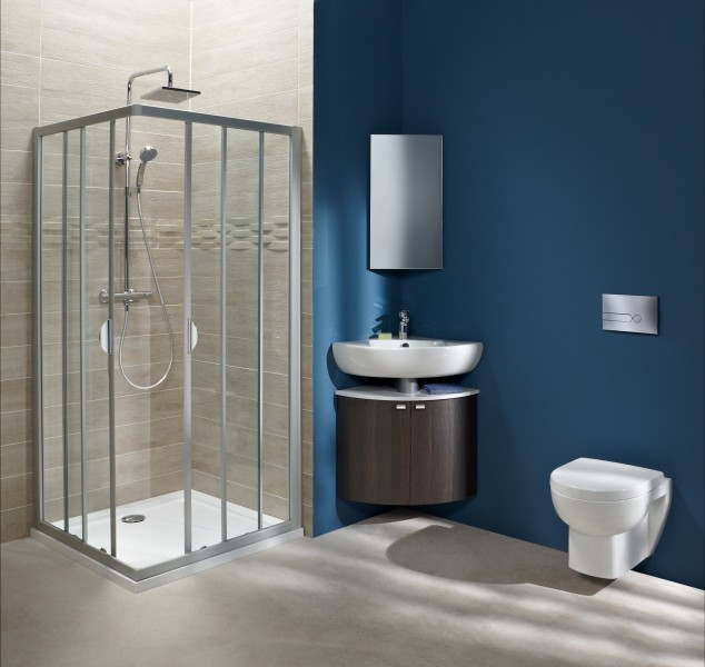 Lavabo d'angle pour salle de bains ODEON UP de Jacob Delafon