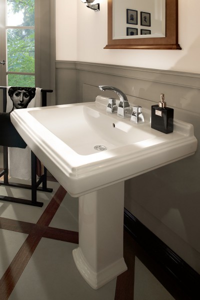 Lavabo colonne pour salle de bains HOMMAGE de Villeroy & Boch