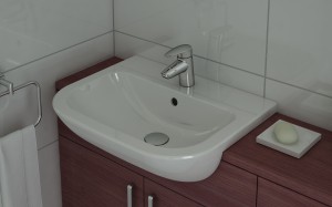 Lavabo semi-encastré S20 VitrA salle de bains