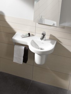 Lave-mains cache siphon SUBWAY 2.0 de Villeroy & Boch salle de bains