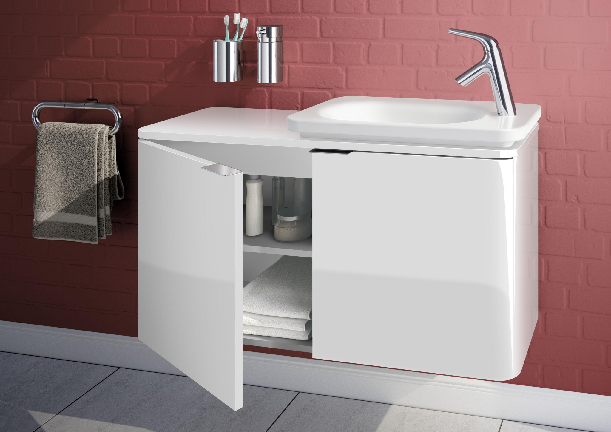 Tous les meubles gain de place faible profondeur pour salle de bain