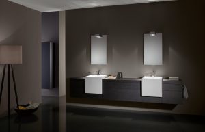 Mobilier double de salle de bains A SYSTEM ADDIT d'Alape