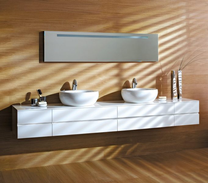 Mobilier double de salle de bains ILBAGNOALESSI ONE de Laufen