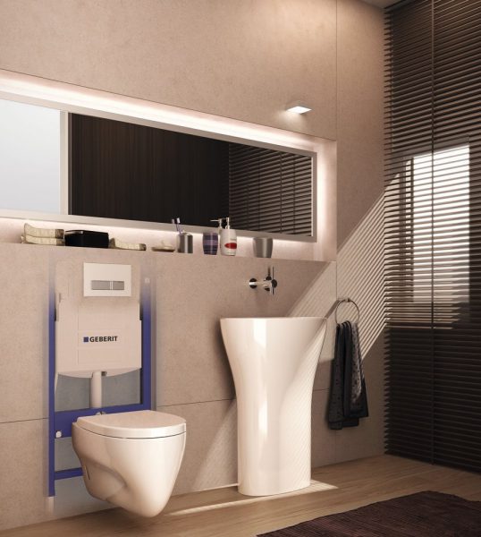 Bâti-supports muraux pour WC DUOFIX de Geberit