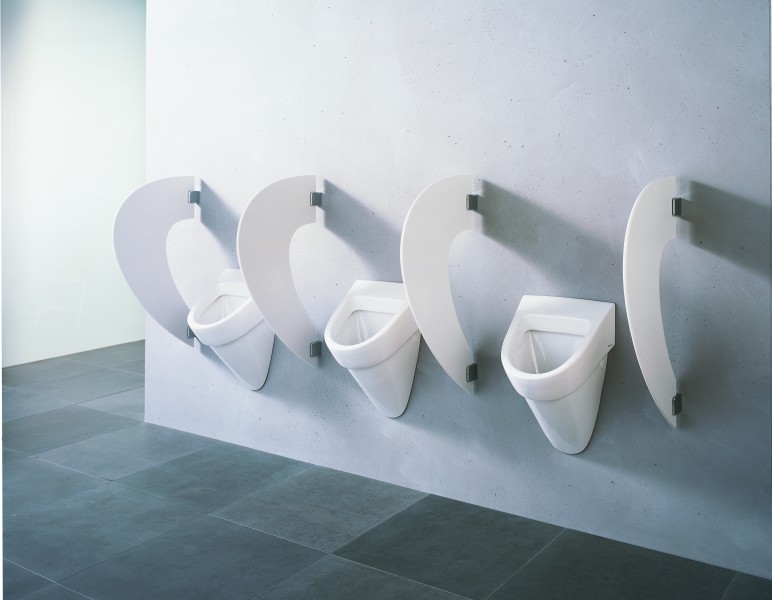 Séparateurs d'urinoirs PUBLICA d'Allia salle de bains