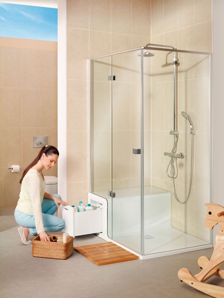 Parois de douche accessibles et fermières Roomy de VitrA