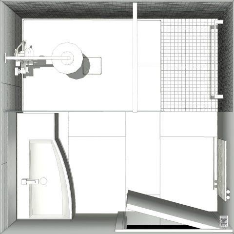 Plan petite salle de bains