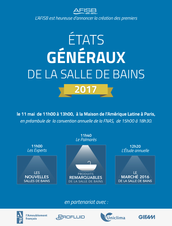 Affiche des états généraux de la salle de bains 2017