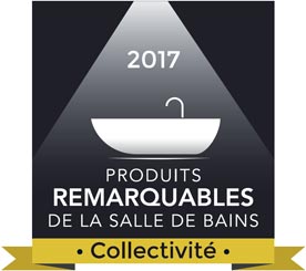 Logo produit remarquable de la salle de bains 2017, collectivité