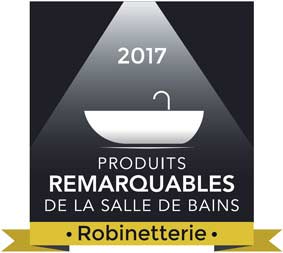 Logo produit remarquable de la salle de bains 2017, robinetterie